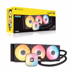 Corsair iCUE LINK TITAN II 360 RX RGB Processeur Kit de refroidissement du liquide 36 cm Noir 1 pièce(s) - Vue supplémentaire 2