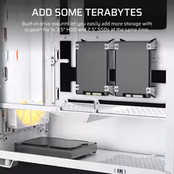 Corsair Midi Tower 3200D RS ARGB PC Case Blanc - Vue supplémentaire 7