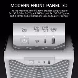 Corsair Midi Tower 3200D RS ARGB PC Case Blanc - Vue supplémentaire 8