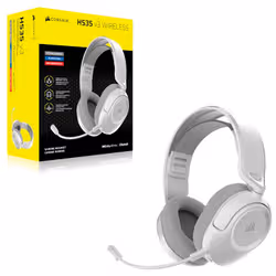 Corsair HS35 v3 Casque Avec fil &sans fil Arceau Gaming Bluetooth Blanc - Vue supplémentaire 2