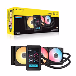 Corsair iCUE LINK TITAN II 360 RX LCD Processeur Kit de refroidissement du liquide 36 cm Noir 1 pièce(s) - Vue supplémentaire 2