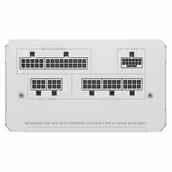 Corsair RM Series RM850e unité d'alimentation d'énergie 850 W 24-pin ATX ATX Blanc - Vue supplémentaire 3