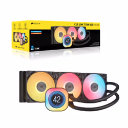 Corsair iCUE LINK TITAN 240 RX LCD Processeur Refroidisseur d'air 12 cm Noir 1 pièce(s)