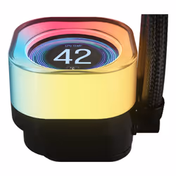 Corsair iCUE LINK TITAN 240 RX LCD Processeur Refroidisseur d'air 12 cm Noir 1 pièce(s)