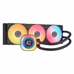 Corsair iCUE LINK TITAN 360 RX LCD, Refroidisseur d'air, 12 cm, 300 tr/min, 2100 tr/min, 36 dB, 73,5 cfm