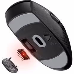 Corsair M55 souris Jouer Droitier RF Wireless + Bluetooth + USB Type-A Optique 24000 DPI - Vue supplémentaire 5