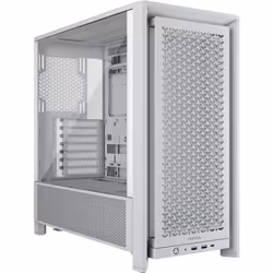 Corsair FRAME 4000D, Midi Tower, PC, Blanc, ATX, EATX, micro ATX, Mini-ITX, Plastique, Acier, Verre trempé, Jouer