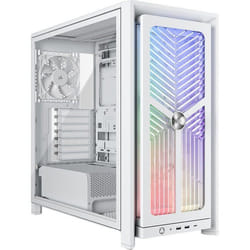 Boîtier PC - CORSAIR - FRAME 4000X RS - Moyen Tour - 4 ventilateurs RS120 - Blanc