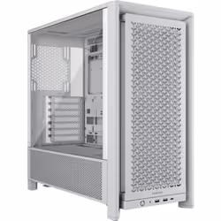 Corsair FRAME 4000D RS, Midi Tower, PC, Blanc, ATX, EATX, micro ATX, Mini-ITX, Plastique, Acier, Verre trempé, Jouer