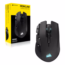 Corsair IRONCLAW WIRELESS SE souris Gaming Droitier RF Wireless + Bluetooth + USB Type-C Optique 26000 DPI - Vue supplémentaire 2
