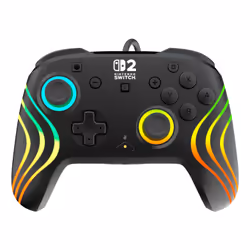 Turtle Beach Manette de gaming RGB filaire Afterglow Wave – Noir pour Nintendo Switch 2 - Vue supplémentaire 2