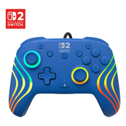 Turtle Beach Manette de gaming RGB filaire Afterglow Wave – Bleu pour Nintendo Switch 2