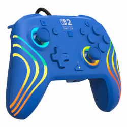 Turtle Beach Manette de gaming RGB filaire Afterglow Wave – Bleu pour Nintendo Switch 2 - Vue supplémentaire 3