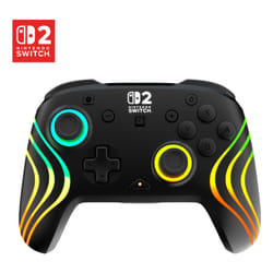 Turtle Beach Manette de gaming RGB sans fil Afterglow Wave – Noir pour Nintendo Switch 2
