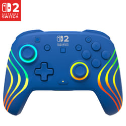 Turtle Beach Manette de gaming RGB sans fil Afterglow Wave – Bleu pour Nintendo Switch 2
