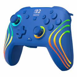 Turtle Beach Manette de gaming RGB sans fil Afterglow Wave – Bleu pour Nintendo Switch 2 - Vue supplémentaire 4