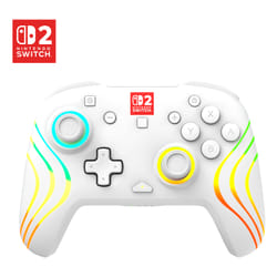 Turtle Beach Manette de gaming RGB sans fil Afterglow Wave – Blanc pour Nintendo Switch 2
