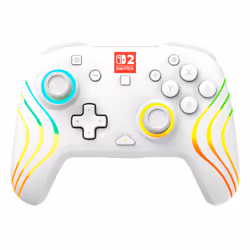 Turtle Beach Manette de gaming RGB sans fil Afterglow Wave – Blanc pour Nintendo Switch 2 - Vue supplémentaire 2