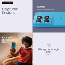 Motorola moto g87 Smartphone 256 Go 12 Go RAM Bleu 5G - Vue supplémentaire 2