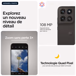 Motorola moto g77 8 Go 256 Go Noir - Vue supplémentaire 7