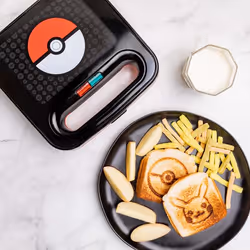 Uncanny Brands PPPOKPK1IB gaufrier et appareil à croque-monsieur Noir, Rouge