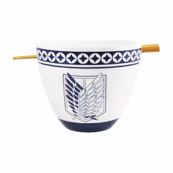 Bem's SA Attack On Titan Bol de soupe 0,47 L Rond Vitrocéramique Bleu, Blanc 1 pièce(s)