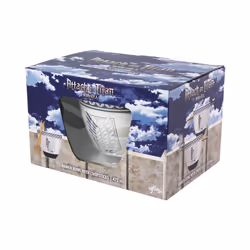 Bem's SA Attack On Titan Bol de soupe 0,47 L Rond Vitrocéramique Bleu, Blanc 1 pièce(s)
