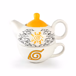 Bem's SA Naruto Service à thé 473 ml Noir, Blanc, Jaune