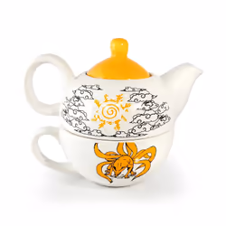 Bem's SA Naruto Service à thé 473 ml Noir, Blanc, Jaune