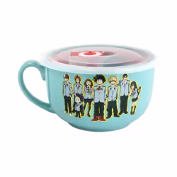 Bem's SA My Hero Academia, Bol de soupe, Rond, Multicolore, 0,532 L, 1 personne(s), Transparent