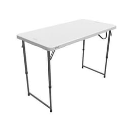 Lifetime 4428 table de jardin Granit, Blanc Forme rectangulaire