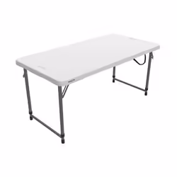 Lifetime 4428 table de jardin Granit, Blanc Forme rectangulaire
