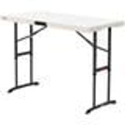Table pliante - LIFETIME - Standard - 122 x 86 x 61 cm - Couleur Crème - Résine Plastique