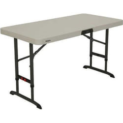 Lifetime Table Piable Crème 122 x 86 x 61 cm Acier Plastique