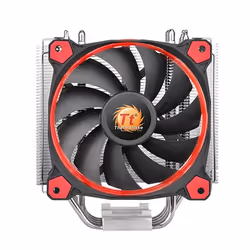 Thermaltake Riing Silent 12 Processeur Refroidisseur d'air 12 cm Noir, Rouge, Argent - Vue supplémentaire 4