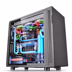 Thermaltake Suppressor F31 Tempered Glass Edition, Midi Tower, PC, Noir, ATX, micro ATX, Mini-ITX, SPCC, Verre trempé, Multic ...