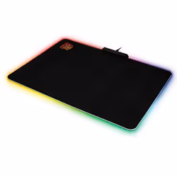 Thermaltake MP-DCM-RGBSMS-01, Noir, Monochromatique, Caoutchouc, Alimenté par port USB, Base antidérapante, Tapis de souris d ...