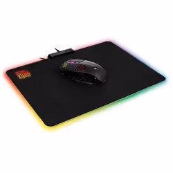 Thermaltake MP-DCM-RGBSMS-01 tapis de souris Tapis de souris de jeu Noir