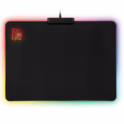 Thermaltake MP-DCM-RGBSMS-01 tapis de souris Tapis de souris de jeu Noir