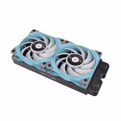 Thermaltake Toughfan 12 Turquoise High Static Pressure Radiator Fan Universel Ventilateur 12 cm Bleu 1 pièce(s) - Vue supplémentaire 4
