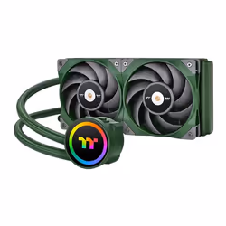 Thermaltake CL-W319-PL12RG-A, Refroidisseur de liquide tout-en-un, 12 cm, 500 tr/min, 2000 tr/min, 22,3 dB, Vert