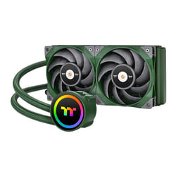 Thermaltake CL-W319-PL12RG-A système de refroidissement d’ordinateur Processeur Refroidisseur de liquide tout-en-un 12 cm Vert 1 pièce(s)
