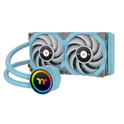 Thermaltake CL-W319-PL12TQ-A système de refroidissement d’ordinateur Processeur Refroidisseur de liquide tout-en-un 12 cm Turquoise 1 pièce(s)