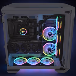 Thermaltake SWAFAN 14 RGB Boitier PC Ventilateur 14 cm Noir 3 pièce(s) - Vue supplémentaire 5