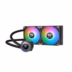 Thermaltake TT TH240 ARGB, Refroidisseur de liquide tout-en-un, 12 cm, 1500 tr/min, 3300 tr/min, 57,05 cfm, Noir