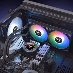 Thermaltake TT TH240 ARGB Processeur Refroidisseur de liquide tout-en-un 12 cm Noir 1 pièce(s) - Vue supplémentaire 5