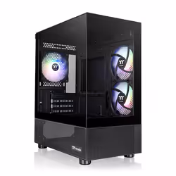 Thermaltake View 170 TG ARGB Micro, Micro Tower, PC, Noir, micro ATX, Mini-ITX, SPCC, Verre trempé, Jouer