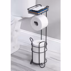 mDESIGN 8789MDBST distributeur de papier hygiénique Colonne Acier satin