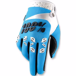 100% Airmatic Gants de Motocross, blanc-bleu, taille 2XL pour Hommes