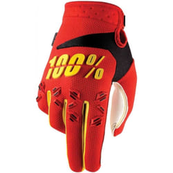 100% Airmatic Gants de Motocross, rouge-jaune, taille 2XL pour Hommes